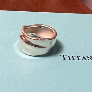 Tiffany & Co sterling silver leaf ring